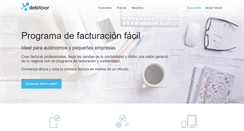 Desktop Screenshot of debitoor.es