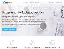 Tablet Screenshot of debitoor.es