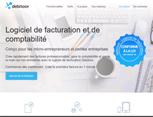 Tablet Screenshot of debitoor.fr